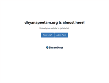 Tablet Screenshot of dhyanapeetam.org